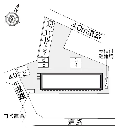 ★手数料０円★さいたま市見沼区東新井 月極駐車場